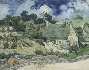 Thatched Cottages at Cordeville by Vincent van Gogh Oil Painting