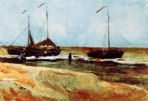 The Beach at Scheveningen in Calm Weather by Vincent van Gogh Oil Painting