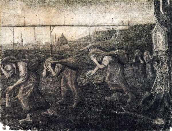 Main Product Photo of The Bearers of the Burden Painting by Vincent van Gogh