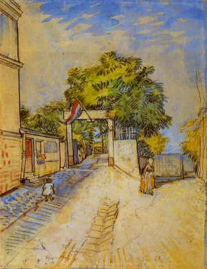 The Entrance of a Belvedere by Vincent van Gogh - Oil Painting Reproduction