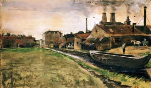 The Factory of Enthoven on the Zieken, The Hague by Vincent van Gogh Oil Painting