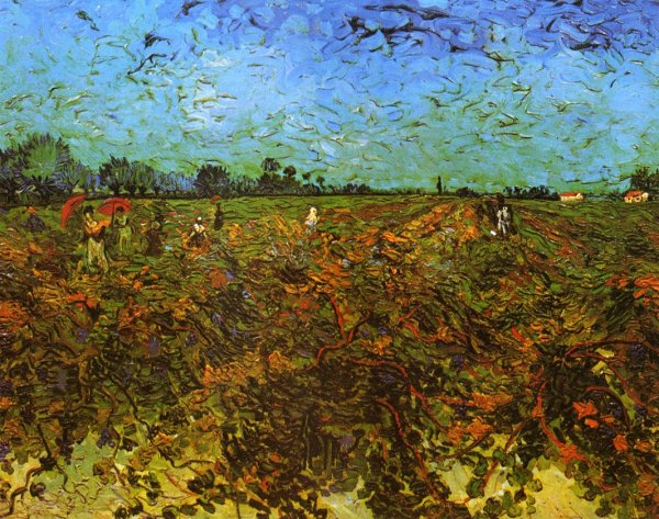 Main Product Photo of The Green Vineyard Painting by Vincent van Gogh