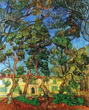 The Grounds of the Asylum by Vincent van Gogh Oil Painting