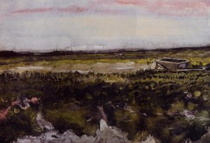 The Heath with a Wheelbarrow by Vincent van Gogh Oil Painting