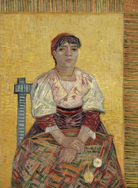 The Italian Woman  by Vincent van Gogh - Hand-Painted Oil Painting Reproduction