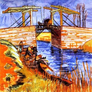 The Langlois Bridge at Arles 2 by Vincent van Gogh Oil Painting