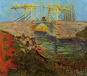 The Langlois Bridge at Arles painting by Vincent van Gogh