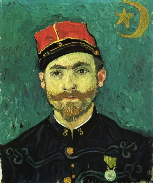The Lover, Portrait of Paul--Eugene Milliet painting by Vincent van Gogh