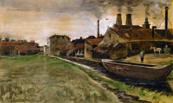 The Mill in the Hague by Vincent van Gogh - Hand-Painted Oil Painting Reproduction