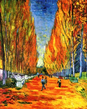 The Path at Les Alychamps by Vincent van Gogh Oil Painting
