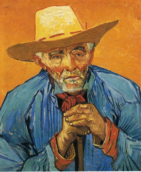 The Peasant, Portrait of Patience Escalier by Vincent van Gogh - Hand-Painted Oil Painting Reproduction