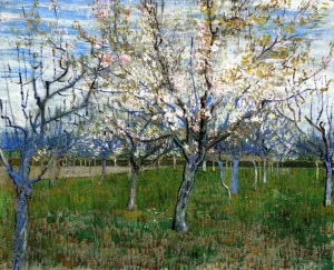 The Pink Orchard by Vincent van Gogh Oil Painting