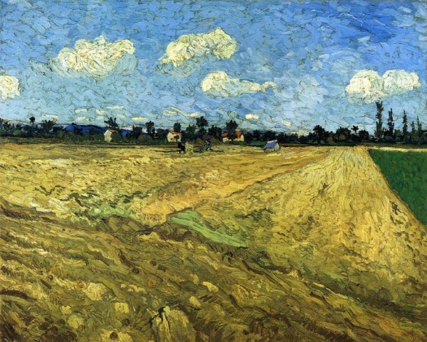 Main Product Photo of The Ploughed Field Painting by Vincent van Gogh