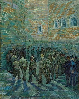 The Prison Courtyard by Vincent van Gogh Oil Painting