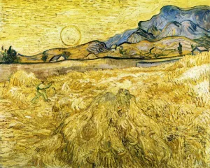 The Reaper also known as Enclosed Field with Reaper by Vincent van Gogh Oil Painting