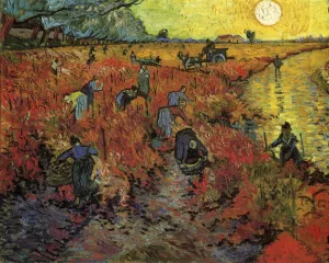 The Red Vineyard painting by Vincent van Gogh