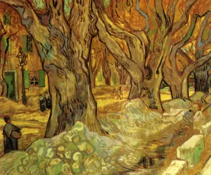 The Road Menders by Vincent van Gogh - Oil Painting Reproduction