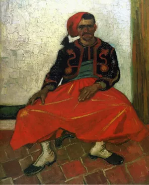 The Seated Zouave by Vincent van Gogh - Oil Painting Reproduction
