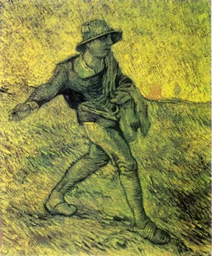 The Sower after Millet 2 by Vincent van Gogh - Oil Painting Reproduction