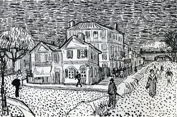 Main Product Photo of The Sower: Outskirts of Arles in the Background 2 Painting by Vincent van Gogh