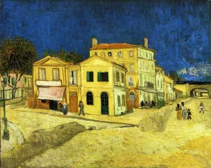 The Street, the Yellow House Oil painting by Vincent van Gogh