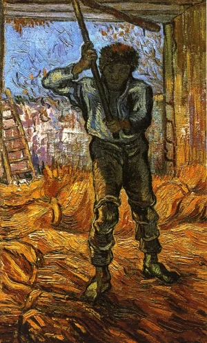 The Thresher after Millet by Vincent van Gogh - Oil Painting Reproduction