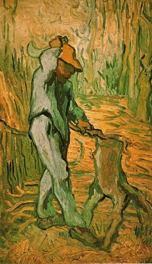 The Woodcutter after Millet by Vincent van Gogh Oil Painting