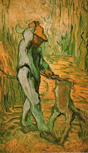 The Woodcutter after Millet by Vincent van Gogh Oil Painting