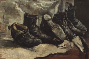 Three Pairs of Shoes by Vincent van Gogh Oil Painting