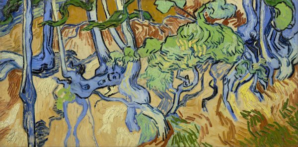 Main Product Photo of Tree-roots Painting by Vincent van Gogh