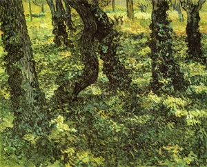 Trunks of Trees with Ivy painting by Vincent van Gogh