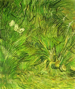Two White Butterflies by Vincent van Gogh Oil Painting