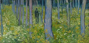 Undergrowth with Two Figures by Vincent van Gogh Oil Painting