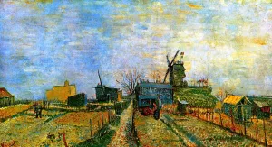 Vegetable Gardens in Montmartre 3 by Vincent van Gogh - Oil Painting Reproduction