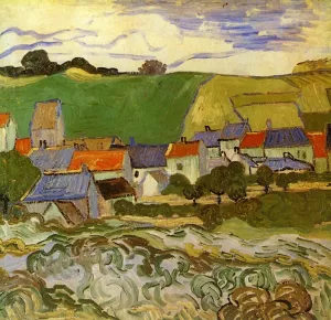 View of Auvers painting by Vincent van Gogh