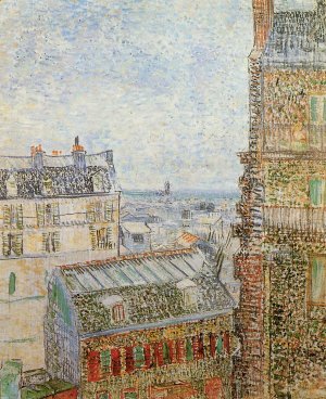 View of Paris from Vincent's Room in the Rue Lepic