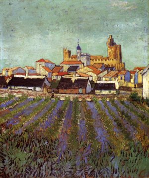 View of Saintes-Maries by Vincent van Gogh Oil Painting