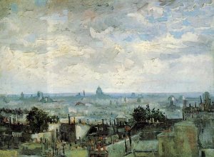 View of the Roofs of Paris Oil painting by Vincent van Gogh