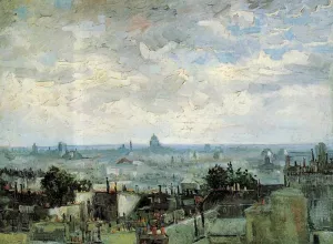 View of the Roofs of Paris by Vincent van Gogh Oil Painting
