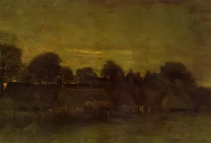 Village at Sunset by Vincent van Gogh Oil Painting