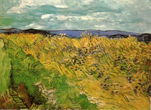 Wheat Field with Cornflowers by Vincent van Gogh Oil Painting