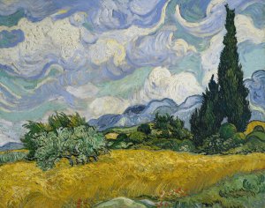 Wheat Field with Cypresses by Vincent van Gogh Oil Painting