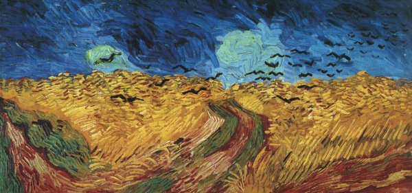 Main Product Photo of Wheatfield with Crows Painting by Vincent van Gogh
