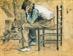 Worn Out by Vincent van Gogh Oil Painting