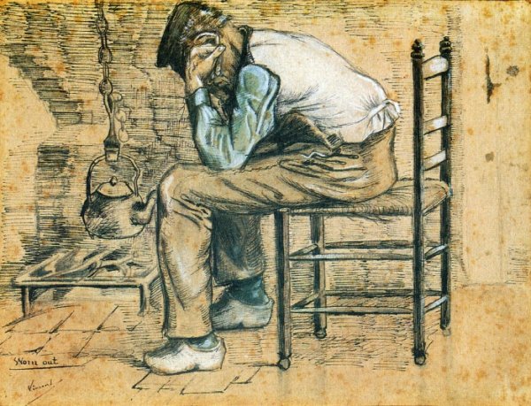 Worn Out by Vincent van Gogh - Hand-Painted Oil Painting Reproduction