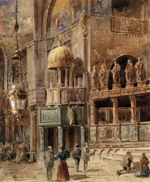 San Marco by Vincenz Havlicek Oil Painting