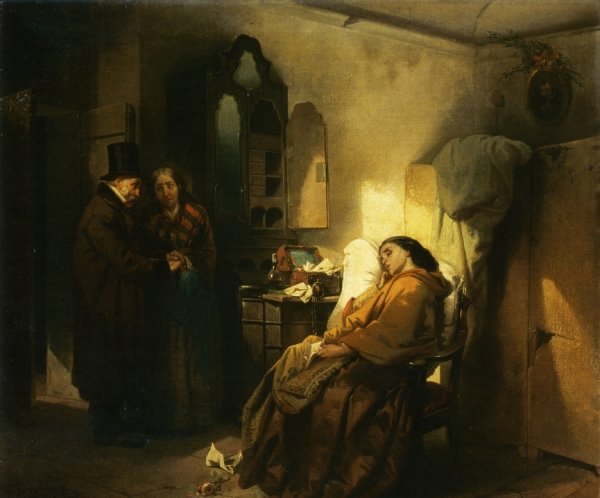 Main Product Photo of L'Abbandonata Painting by Vincenzo Cabianca