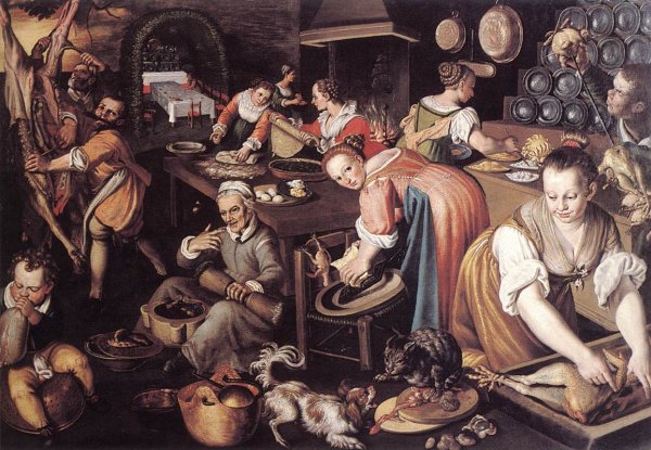 Main Product Photo of Kitchen Painting by Vincenzo Campi