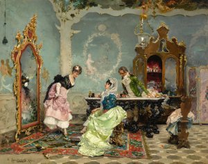 A New Pair Of Shoes by Vincenzo Capobianchi Oil Painting