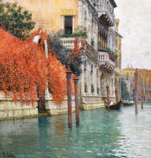 Venice, the Grand Canal by Vincenzo Caprile Oil Painting